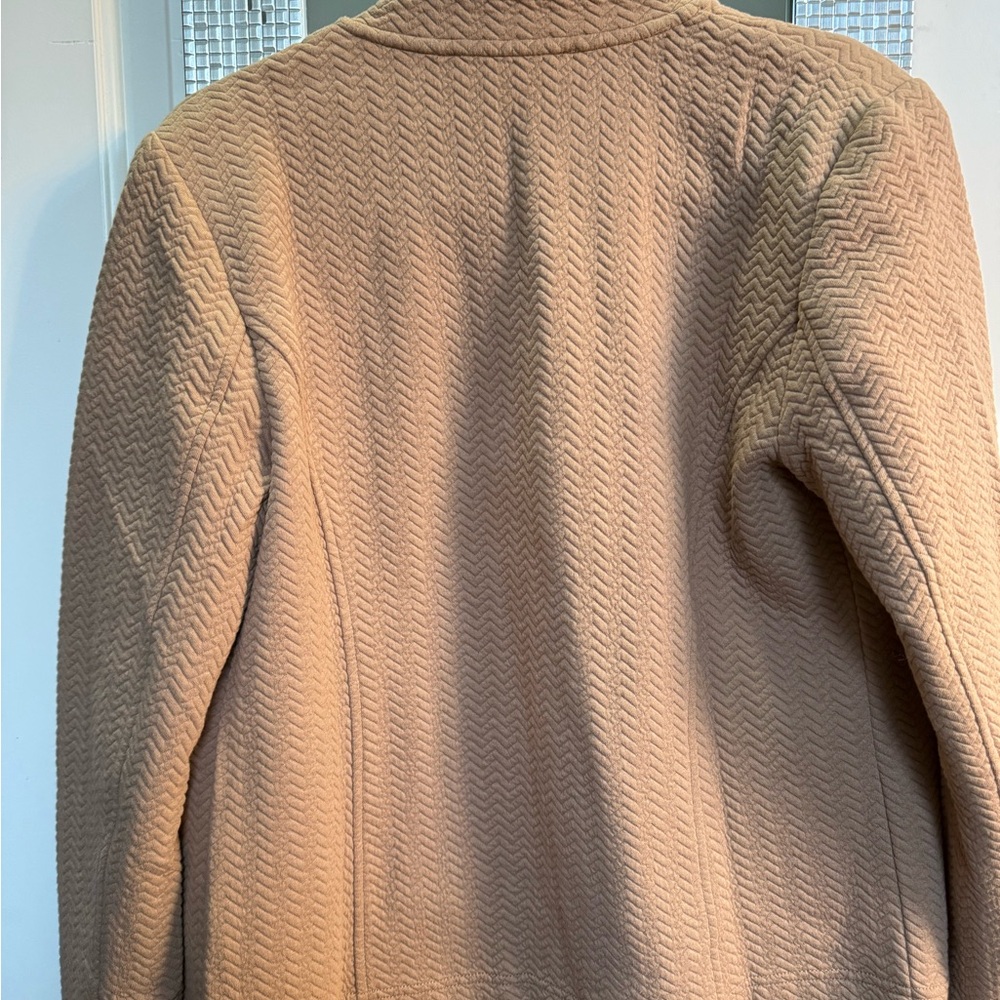 NWT Tommy Hilfiger jacket - open front size medium tan - Picture 2 of 3